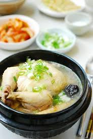 Korean chicken and ginseng soup samgyetang recipe. Samgyetang Ginseng Chicken Soup Samgyetang Recipe Asian Cooking Ginseng Chicken Soup