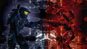New Red Vs Blue Poster Adapted For Use As An Iphone Red Vs Blue 4k 1920x1080 Wallpaper Teahub Io