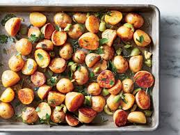 Spanish Style Roasted Potatoes Between Indulgent Seasonal Feasts Treat Your Palate To Fast Healthy Weeknight Oven Roasted Potatoes Recipes Roasted Potatoes
