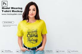 T Shirt Mockup On Model 51 Free Premium Unique Psd Templates For Manufacturer Tshirt Mockup Hoodie Mockup Free Shirt Mockup