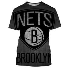 Nba Brooklyn Nets 2 Logo Unisex 3d Printed Pull Over T Shirt
