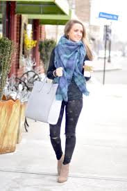 Black Ankle Boots With Blue Jeans Women S Black Crew Neck Sweater Black Ripped Skinny Jeans Tan Suede Ankle Boots Light Blue Leather Tote Bag Skinny Clothes Chelsea Boots Women Outfit Black Ripped Skinny Jeans