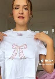 Coquette Baby Tee Floral Ditsy Bow Gift Ideas