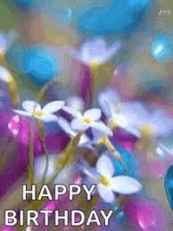 Spectacular flower bouquet happy birthday animated card (gif). Birthday Flowers Gifs Tenor