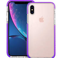 Apple iPhone XS Max Full Body Clear TPU Bumper Shockproof Protective Hybrid  Case Cover Black