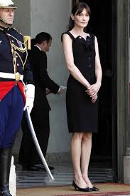 Singer Song Writer Model And Former First Lady Of France Carla Bruni Sarkozy Little Black Dress Black Dress Carla Bruni