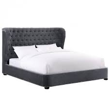 See more ideas about velvet king size bed, throw blanket, cozy blankets. Finley Gray Velvet King Bed Tov B19 K Upholstered Platform Bed Velvet Bed Frame Velvet Bed