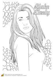 coloriage celebrites blake lively dessin de star visage rugrats youtube