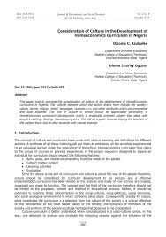 Michelle at beyond the silver and the. Consideration Of Culture In The Development Of Homeeconomics Curriculum In Nigeria
