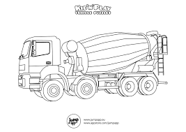 The set includes facts about parachutes, the statue of liberty, and more. Concrete Mixer Truck Coloring Pictures For Kids Coloring Pages Super Coloring Pages