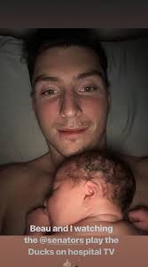 The Senators dedicated the game puck from their OT win to Matt Duchene's  newborn child