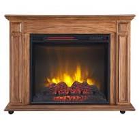 HearthPro 37-in W Oak Vaneer Infrared Quartz Electric Fireplace