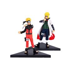Xinduplan 2pcs Naruto Anime Uzumaki Naruto Fourth Hokage Namikaze Minato Cartoon Figure Action Toy 16cm Pvc Coll Action Figure Naruto Action Figures Toys Anime