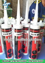 BÁN SỈ, RẺ KEO SILICONE CHỊU NHIỆT ĐỘ CAO XTRASEAL 650 ĐỘ F RED RTV