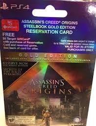 Subscriptions and virtual currency codes, like for simpoints, can be redeemed at the url in your code instructions. Target Accidentally Releases Assassin S Creed Origins Preorder Cards Mspoweruser