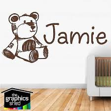 Rob ettaro and his girlfriend, kaliana veros, who had moved from western new york to salt lake city, drawn by career opportunities and the stunning scenery of the wasatch range, decided to make an offer. Nursery Wall Art Teddy Bear Cute Named Sticker Decal Kids Room Boys Girls Ebay