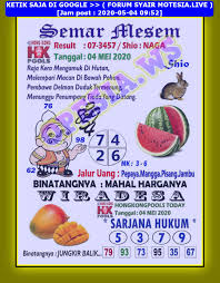1 New Message Kode Syair Hongkong 4 Mei 2020 Forum Syair Togel Hongkong Singapura Sydney