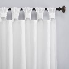 Like with tab draperies, the tabs can be thick, thin, gathered, tied or buttoned. Tab Top Curtains Drapes Target
