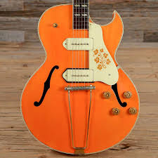 Bushdog Gibson Es 295 Transparent Orange Refin 1953 S065 Reverb Rockabilly Guitar Gibson Epiphone Gibson Es 295