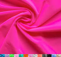 Nylon Spandex Fabric | 80% Nylon, 20% Spandex | Swimwear, Activewear Fabric  | 4-Way Stretch | Sports, Dance, Yoga (Neon Pink, 1 Yard)