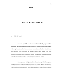 Cara buat proposal projek tahun akhir (fyp/tesis) dengan mudahkandungan video (tujuan dan cara menulis):1. Bab 4 Dapatan Analisa Projek