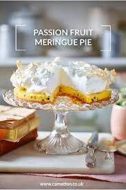 Light Passion Fruit Meringue Pie Recipe Recipe Meringue Pie Meringue Meringue Cake