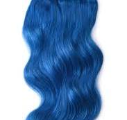 Blue Hair Extensions Clip Ins & Blue Bonded Extensions US ...
