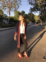 Black And Red Cardigan Gucci Like Long Cardigan Sweater Shopping And Info Red Cardigan Outfits Long Sweaters Cardigan Long Black Cardigan