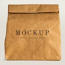 Download Premium Illustration Of Rolled Brown Paper Bag Mockup With Copy In 2020 Brown Paper Bag Bag Mockup Brown Paper