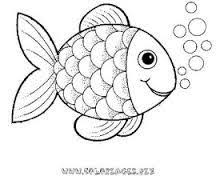 Image Result For Simple Outline Drawings For Kids Fish Cartoon Drawing Rainbow Fish Coloring Page Fish Coloring Page Draw the dorsal fins with a wavy line. simple outline drawings for kids