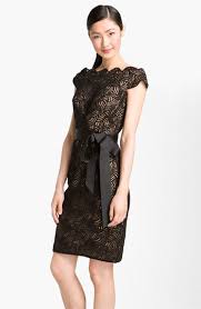 Tadashi Shoji Embroidered Mesh Overlay Sheath Dress Nordstrom Cocktail Dress Sale Black Lace Bridesmaid Dress Sheath Dresses Pattern