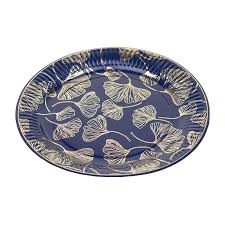 8 Assiettes Feuilles Ginkgo 23 Cm Assiette Jetable Decoration Feuille Vaisselle Jetable