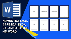 Cara Membuat Nomor Halaman Makalah Lta Proposal Skripsi Tesis Dan Disertasi Di Microsoft Word Youtube