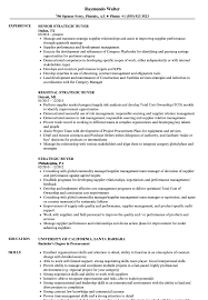 Strategic Buyer Resume Samples Velvet Jobs