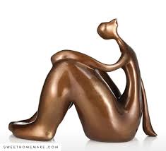 Ahjs457 Dekoration Statue Harz Madchen Yoga Figur Dekoration Esstisch Skulptur Wohnzimmer Dekoration Zimmer Moderne Minimalistische Mobel Dekoration N Skulpturen Kuche Haushalt Wohnen
