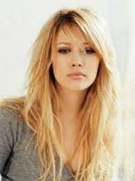 Side Swept Bangs With Long Layered Hair Looks Sassy On Hilary Duff By Young Long Hair Styles Hair Styles Long Hair With Bangs