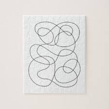 3d puzzles & building puzzles 38 products. Black And White Abstract Art Jigsaw Puzzles Zazzle