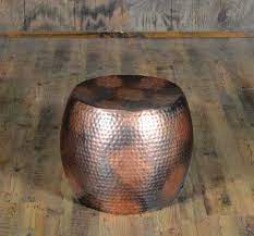 Large hammered copper end tables can prove too imposing for some spaces, so the smaller hammered copper end tables available at 1stdibs — each spanning 17.25 inches in width — may make for a. Hammered Copper Side Table Rental Furniture For Events Marquee Event Rentals