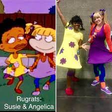 This angelica doll from the rugrats is at least 20 years old. Susie Carmichael Angelica Pickles Rugrats Cosplay Diy Costumes Kids Rugrats Costume Diy Halloween Costumes