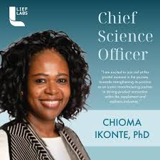 We're thrilled to announce that Chioma Ikonte, PhD has joined Lief Labs as  our Chief Science Officer (CSO)! With over 20 years of experience in  nutritional supplements, Chioma will lead our Innovation,