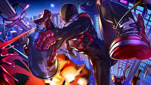 302859 Miles Morales Spider Man Into The Spider Verse 4k Wallpaper Mocah Org This is a character paint i did for the film. mocah wallpapers