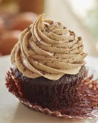 Chocolate Cupcakes With Golden Coffee Buttercream Recipe Recipe With Baking Soda Cupcake Recipes Chocolate Easy Chocolate Cupcake Recipe