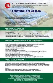 Saat ini superindo sedang membuka lowongan pekerjaan untuk lulusan minimal smp yang nantinya akan ditempatkan di dc super indo cikarang. Lowongan Kerja Pt Visionland Global Apparel Lulusan Sd Smp Sma Smk 2021