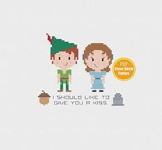 Peter Pan Inspired Cross Stitch Pattern Peter And Wendy Etsy Disney Cross Stitch Cross Stitch Cross Stitch Patterns
