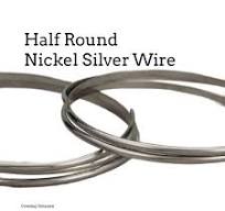Half Round Nickel Silver Wire - You Pick Gauge 6, 10