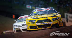 The adjustable front splitter is how the teams will 'tune' the front downforce of the car to suit the drivers driving style. Kennol Rules Brands Hatch Euro Nascar Kennol