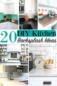 If you're looking for something a little more unique than your typical white subway tile, though, take a peek at these 11 diyable backsplash ideas! 20 Diy Kitchen Backsplash Ideas Home Design Family Decor