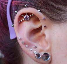 90 Klassische Und Wackere Industrielle Piercing Ideen Ideen Industrielle Kla Gutaussehend Earings Piercings Industrial Piercing Types Of Ear Piercings