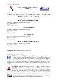 Please note that this schedule is subject to change. Pdf The Development Of I Tacwim For Academic Calender Management In Polytechnic