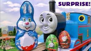 Thomas Toy Train Egg Hunt with Toy Trains